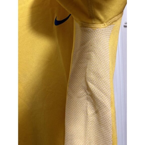 Men's Nike Dri-Fit Fitted Shirt Men’s Large Yellow /White Top Breathable tee - Picture 16 of 16